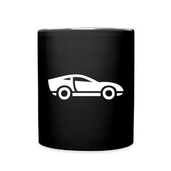 Sportwagen - Tasse einfarbig - Schwarz - Vorne