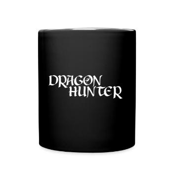 Dragon Hunter - Fantasy gamers gambling - Full Colour Mug - black - Front