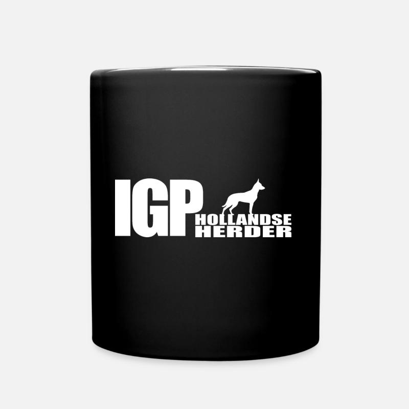 IGP HOLLANDSE HERDER Wilsigns Chiens Chiens - Mug uni - noir