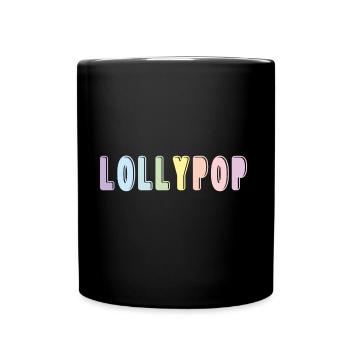 Lollypop - Tasse einfarbig - Schwarz - Vorne