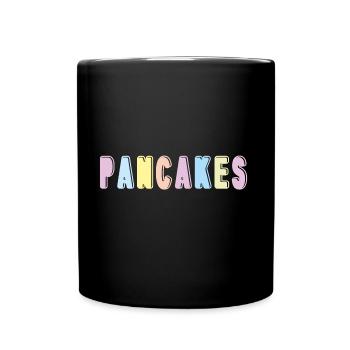 Pancakes - Tasse einfarbig - Schwarz - Vorne