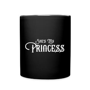She's my Princess partner look - Full Colour Mug - black - Front