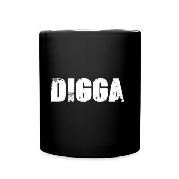 Digga - Tasse einfarbig - Schwarz - Vorne