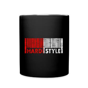 Hardstyle - Musique - Fastival -Rave -Edm - Techno - Mug uni - noir - Devant