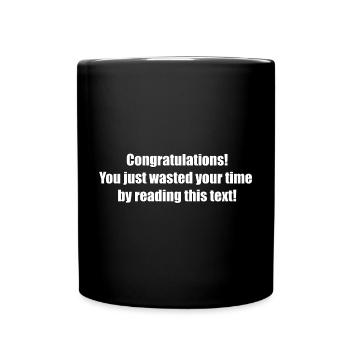 Useless text - Full Colour Mug - black - Front