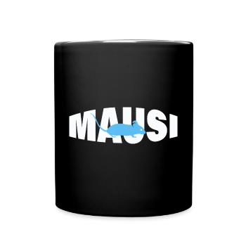 MAUSI - Tasse einfarbig - Schwarz - Vorne