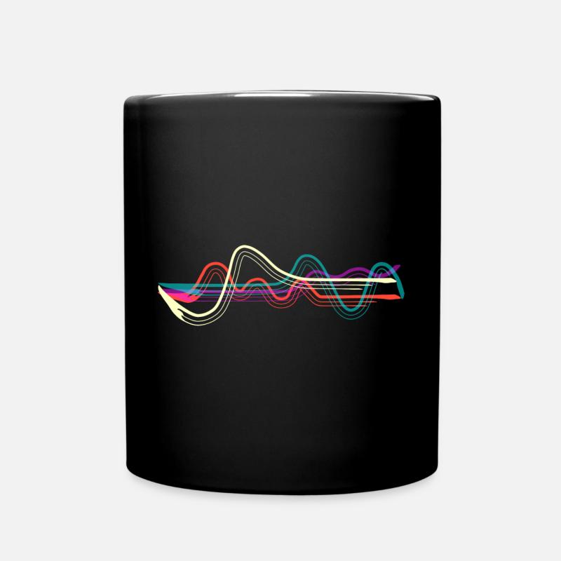 Lines. - Tasse einfarbig - Schwarz