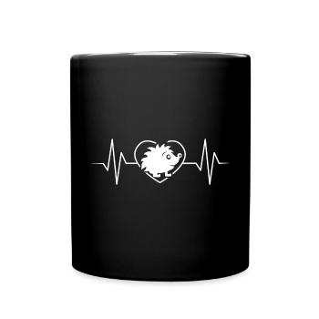 hedgehog - Full Colour Mug - black - Front
