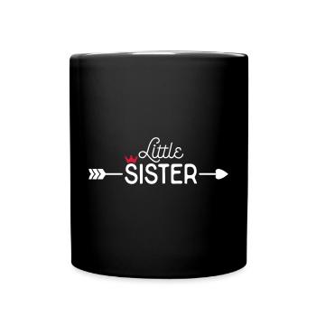 Little Sister - Tasse einfarbig - Schwarz - Vorne