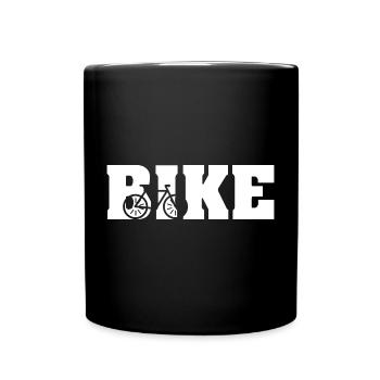 vélo motard vélo symbole d’équitation icône cyclisme - Mug uni - noir - Devant