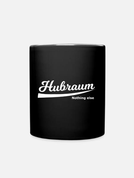 Hubraum und Motorsport - Tasse einfarbig - Schwarz