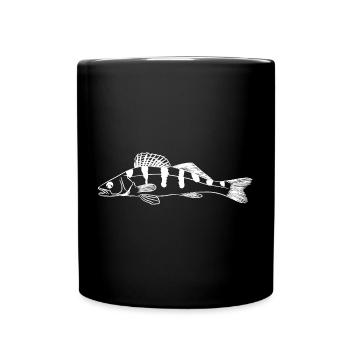 Zander Graphic – Design d’art ligneux pour pêcheurs - Mug uni - noir - Devant