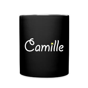 Camille - Mug uni - noir - Devant