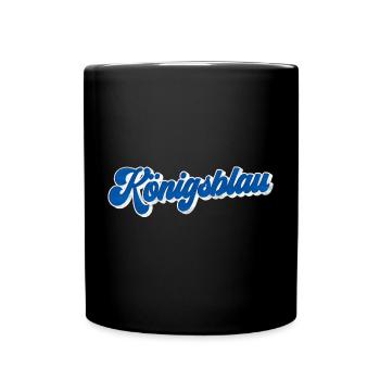 Königsblau | Gelsenkirchen Schalke Geschenkidee - Tasse einfarbig - Schwarz - Vorne