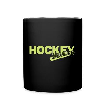 hockey sur gazon accro au hockey sur gazon - Mug uni - noir - Devant