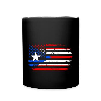 Puerto Rico - Tasse einfarbig - Schwarz - Vorne