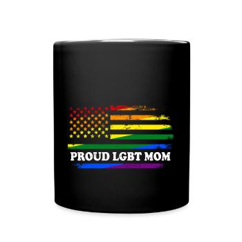 LGBT Stolze Mutter - Tasse einfarbig - Schwarz - Vorne