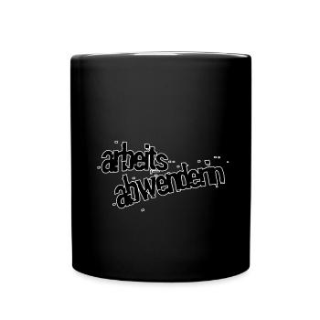 Arbeitsabwenderin - Tasse einfarbig - Schwarz - Vorne