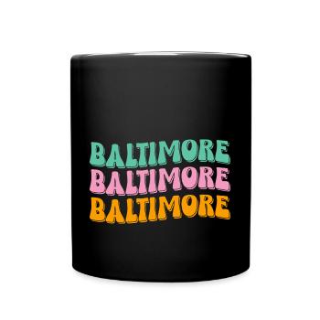 Baltimore - Full Colour Mug - black - Front