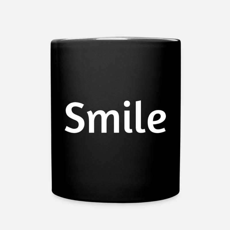 Smileymotiv géométrique joyeux pour les jeunes - Mug uni - noir