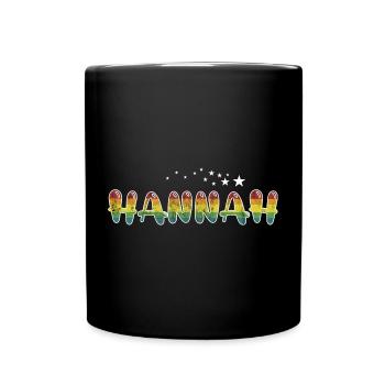 Prénom Hannah Nom de jeune fille Cadeau - Mug uni - noir - Devant