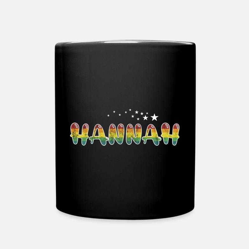 Prénom Hannah Nom de jeune fille Cadeau - Mug uni - noir