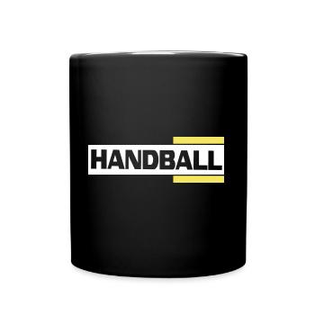 logo du club de handball handballeur - Mug uni - noir - Devant