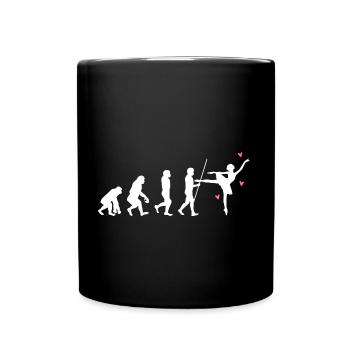 Ballett Ballerina Tanzen Dance Evolution - Tasse einfarbig - Schwarz - Vorne