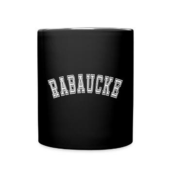 Rabaucke Lausbuben Design in white - Full Colour Mug - black - Front