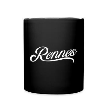 Rennes - Mug uni - noir - Devant