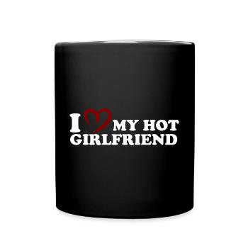 J’adore mon design de petite amie sexy - Mug uni - noir - Devant
