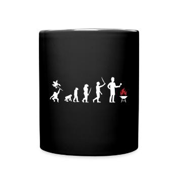 Evolution BBQ - Grillen Smoker Gartenparty - Tasse einfarbig - Schwarz - Vorne