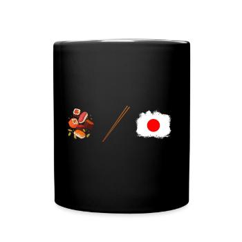 Sushi-Freunde Japan Maki Sushi Sushiya - Tasse einfarbig - Schwarz - Vorne