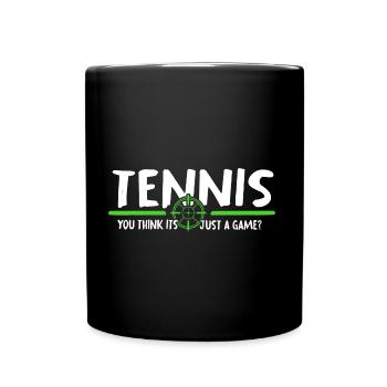 Tennis Match Tennis Match Balle de tennis - Mug uni - noir - Devant