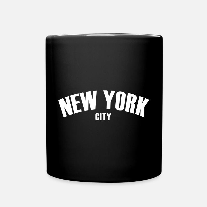 new york shirt - Tasse einfarbig - Schwarz