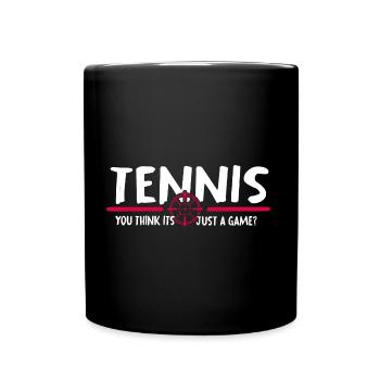 Tennis Tennis Match Match Tennis Player - Full Colour Mug - black - Front