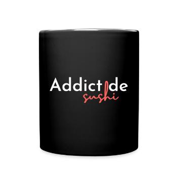 Addict de sushi - Mug uni - noir - Devant