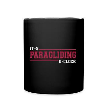 paragliding gleitschirm paragliding-time - Tasse einfarbig - Schwarz - Vorne