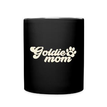 English Cream Golden Retriever Mom Mistress Mama - Full Colour Mug - black - Front