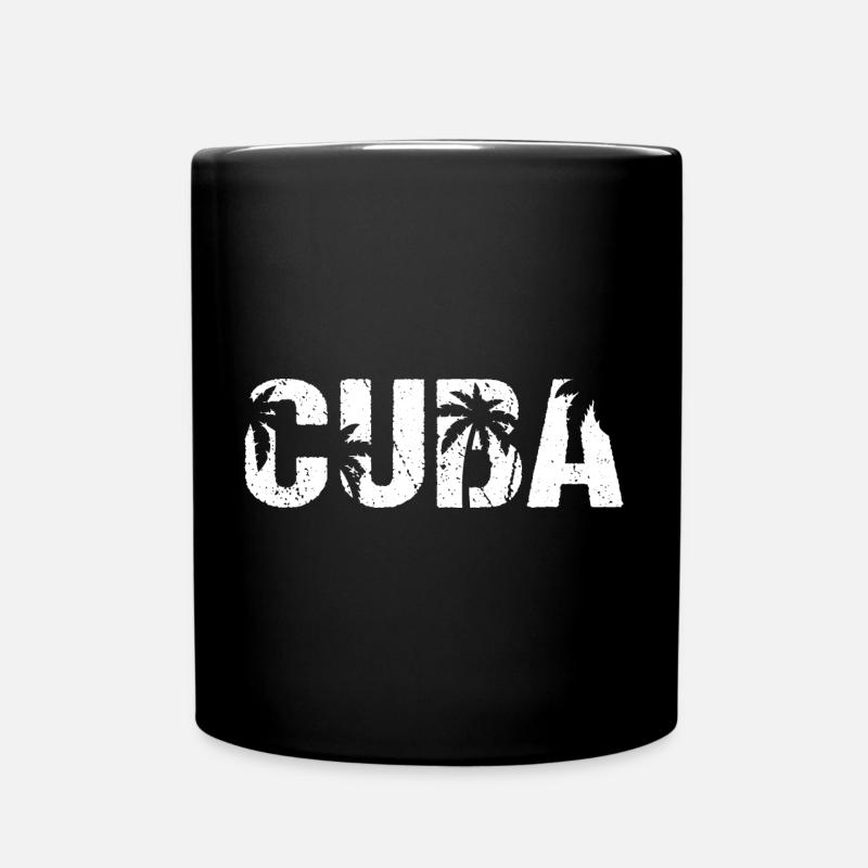 Cuba Palmen Karibik Insel Kuba - Tasse einfarbig - Schwarz