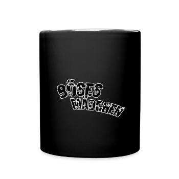 Böses Mädchen - Tasse einfarbig - Schwarz - Vorne
