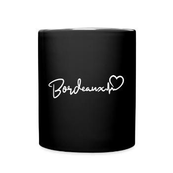 Battements de cœur bordelais - Mug uni - noir - Devant