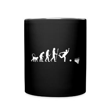 Evolution of Bowling - Tasse einfarbig - Schwarz - Vorne