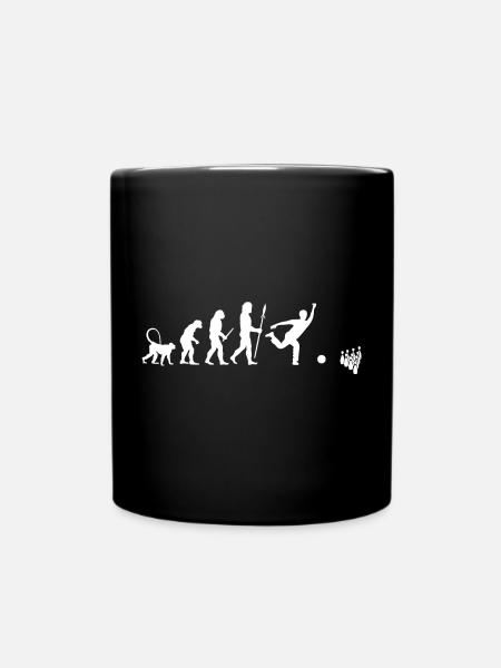 Evolution of Bowling - Tasse einfarbig - Schwarz