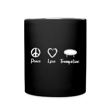 Peace Love Trampolines - Mug uni - noir - Devant