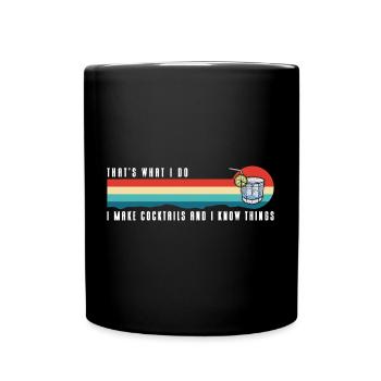 Cocktail Drink Mixed Drink - Full Colour Mug - black - Front