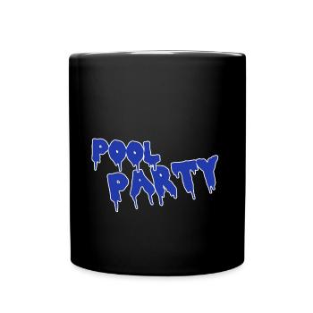 Pool party - Tasse einfarbig - Schwarz - Vorne