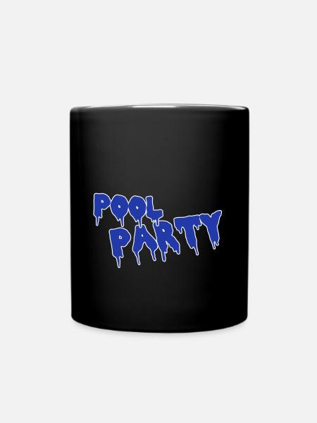 Pool party - Tasse einfarbig - Schwarz