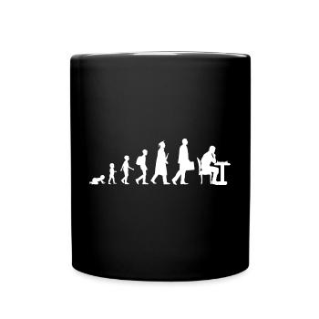 Child to chess player - Full Colour Mug - black - Front
