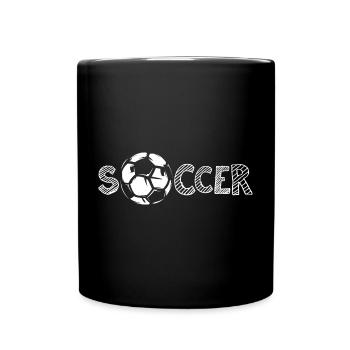 soccer icon icon sketch font logo - Full Colour Mug - black - Front